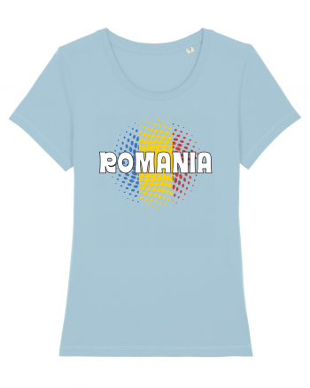 cu iz românesc: România - fundal tricolor #1 Sky Blue