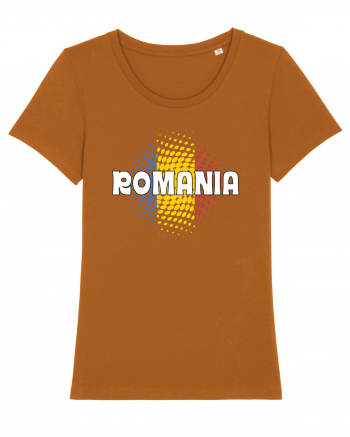 cu iz românesc: România - fundal tricolor #1 Roasted Orange