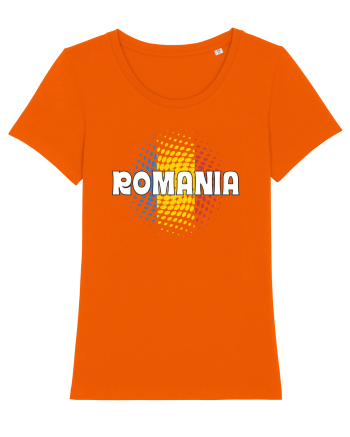 cu iz românesc: România - fundal tricolor #1 Bright Orange