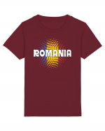 cu iz românesc: România - fundal tricolor #1 Tricou mânecă scurtă  Copii Mini Creator