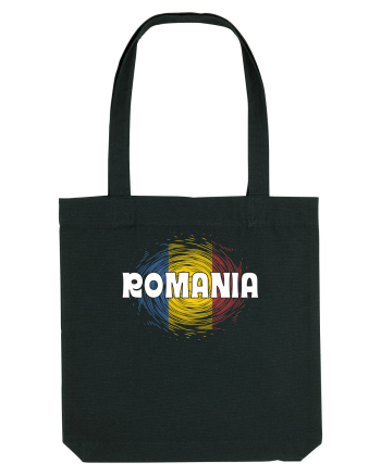 cu iz românesc: România - fundal tricolor #2 Black
