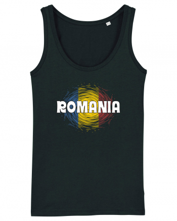 cu iz românesc: România - fundal tricolor #2 Black