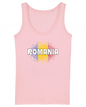 cu iz românesc: România - fundal tricolor #2 Cotton Pink