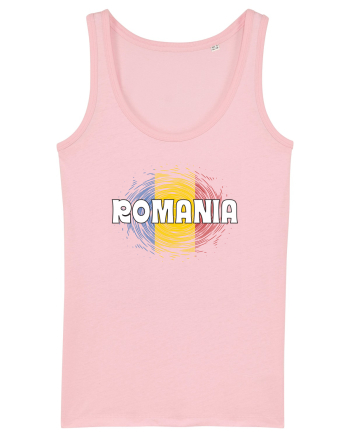 cu iz românesc: România - fundal tricolor #2 Cotton Pink