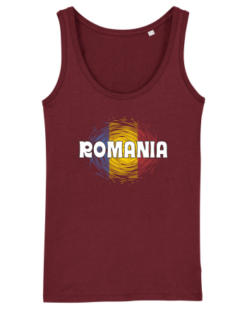 cu iz românesc: România - fundal tricolor #2 Burgundy