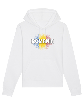 cu iz românesc: România - fundal tricolor #2 White