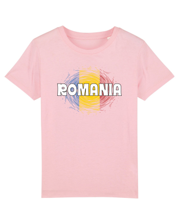 cu iz românesc: România - fundal tricolor #2 Cotton Pink