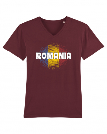 cu iz românesc: România - fundal tricolor #2 Burgundy