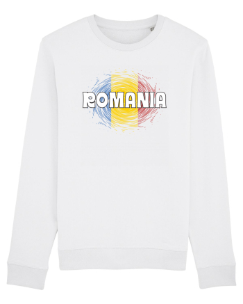 cu iz românesc: România - fundal tricolor #2 White