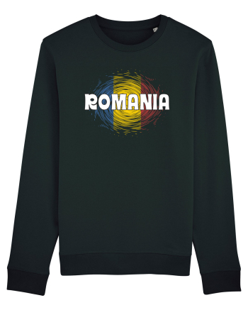 cu iz românesc: România - fundal tricolor #2 Black