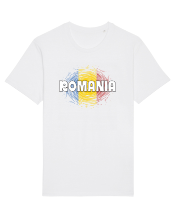 cu iz românesc: România - fundal tricolor #2 White