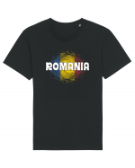 cu iz românesc: România - fundal tricolor #2 Tricou mânecă scurtă Unisex Rocker