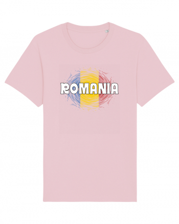 cu iz românesc: România - fundal tricolor #2 Cotton Pink