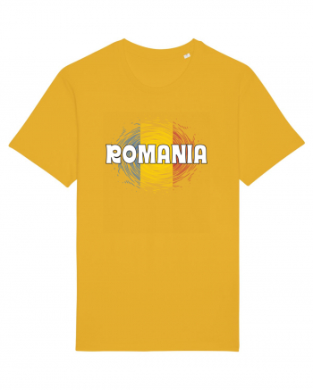 cu iz românesc: România - fundal tricolor #2 Spectra Yellow