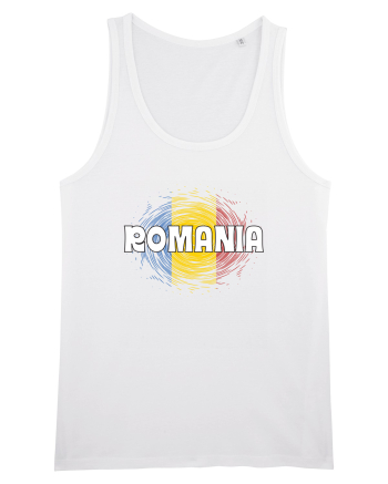 cu iz românesc: România - fundal tricolor #2 White