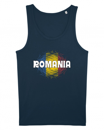 cu iz românesc: România - fundal tricolor #2 Navy