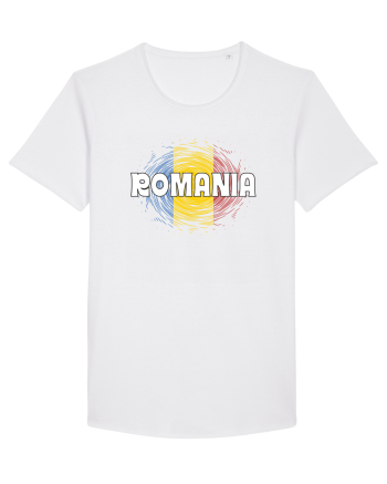 cu iz românesc: România - fundal tricolor #2 White
