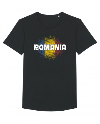 cu iz românesc: România - fundal tricolor #2 Black