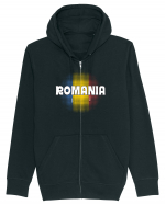cu iz românesc: România - fundal tricolor #3 Hanorac cu fermoar Unisex Connector