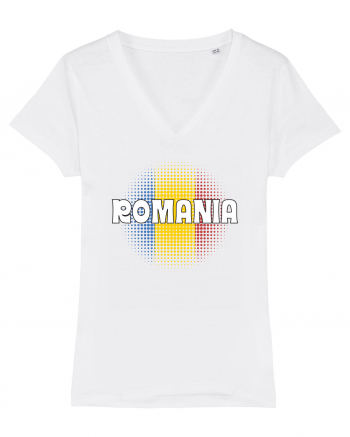 cu iz românesc: România - fundal tricolor #3 White