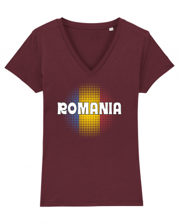 cu iz românesc: România - fundal tricolor #3 Burgundy