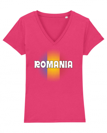 cu iz românesc: România - fundal tricolor #3 Raspberry