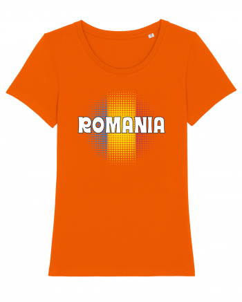 cu iz românesc: România - fundal tricolor #3 Bright Orange