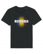 cu iz românesc: România - fundal tricolor #3 Tricou mânecă scurtă Unisex Rocker