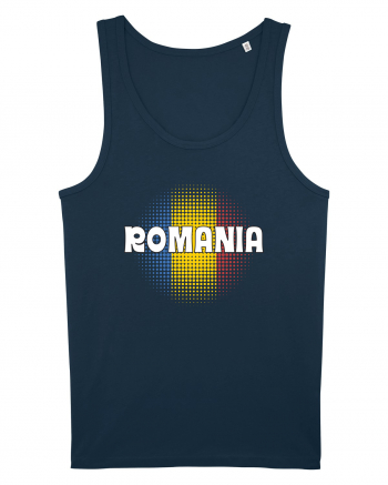 cu iz românesc: România - fundal tricolor #3 Navy