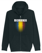 cu iz românesc: România - fundal tricolor #4 Hanorac cu fermoar Unisex Connector