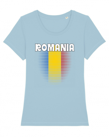 cu iz românesc: România - fundal tricolor #4 Sky Blue
