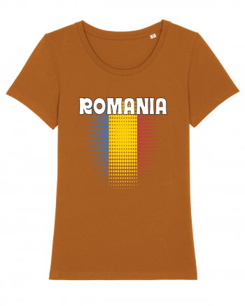 cu iz românesc: România - fundal tricolor #4 Roasted Orange