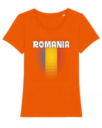 cu iz românesc: România - fundal tricolor #4 Bright Orange