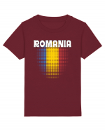 cu iz românesc: România - fundal tricolor #4 Tricou mânecă scurtă  Copii Mini Creator