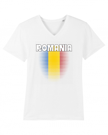 cu iz românesc: România - fundal tricolor #4 White