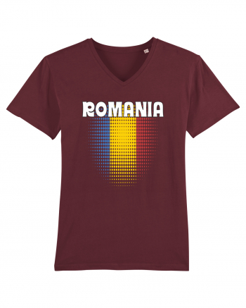 cu iz românesc: România - fundal tricolor #4 Burgundy