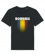 cu iz românesc: România - fundal tricolor #4 Tricou mânecă scurtă Unisex Rocker