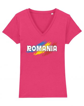 cu iz românesc: România - fundal tricolor #5 Raspberry