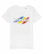 cu iz românesc: România - fundal tricolor #5 Tricou mânecă scurtă  Copii Mini Creator