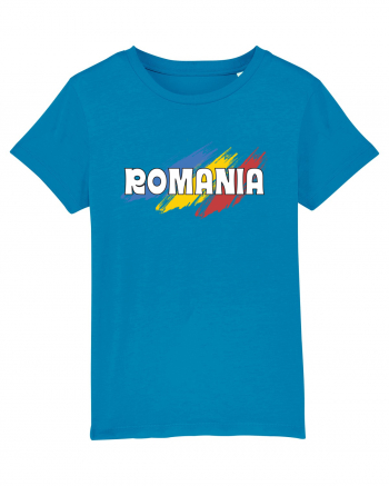 cu iz românesc: România - fundal tricolor #5 Azur