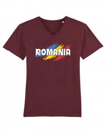 cu iz românesc: România - fundal tricolor #5 Burgundy