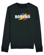 cu iz românesc: România - fundal tricolor #5 Bluză mânecă lungă Unisex Rise