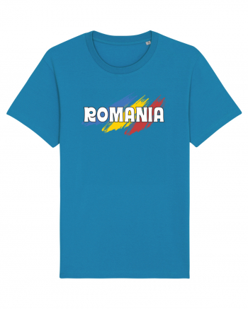 cu iz românesc: România - fundal tricolor #5 Azur