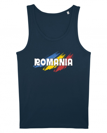 cu iz românesc: România - fundal tricolor #5 Navy