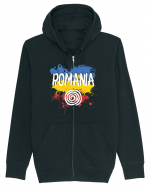 cu iz românesc: România - fundal tricolor #6 Hanorac cu fermoar Unisex Connector