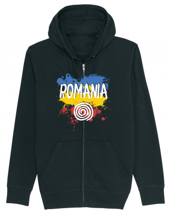 cu iz românesc: România - fundal tricolor #6 Black