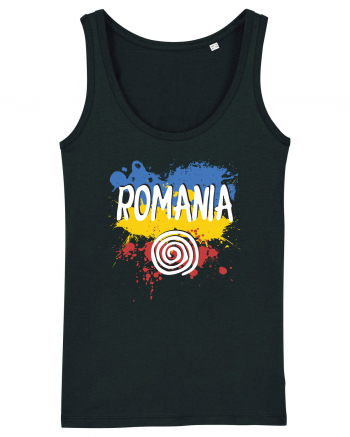 cu iz românesc: România - fundal tricolor #6 Black