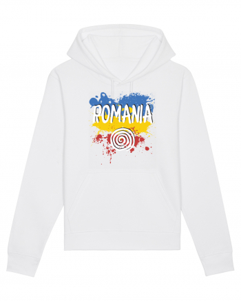 cu iz românesc: România - fundal tricolor #6 White