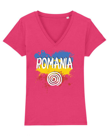 cu iz românesc: România - fundal tricolor #6 Raspberry