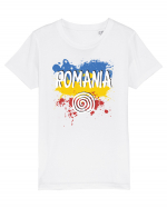 cu iz românesc: România - fundal tricolor #6 Tricou mânecă scurtă  Copii Mini Creator